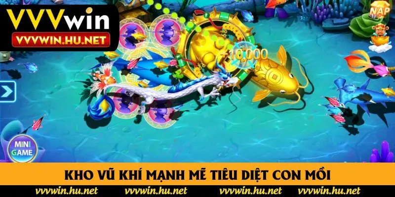 Kho vũ khí mạnh mẽ tiêu diệt con mồi Kho vũ khí mạnh mẽ tiêu diệt con mồi