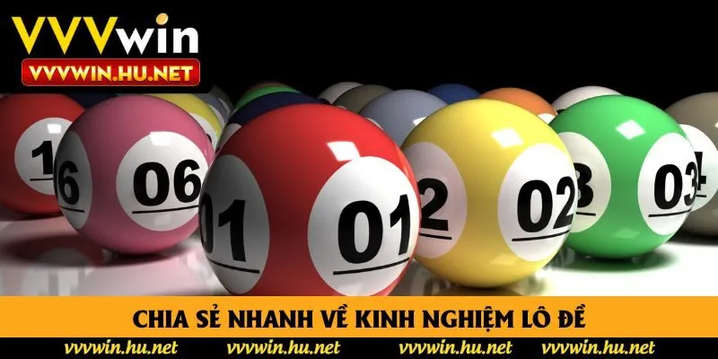 Chia sẻ nhanh về kinh nghiệm lô đề