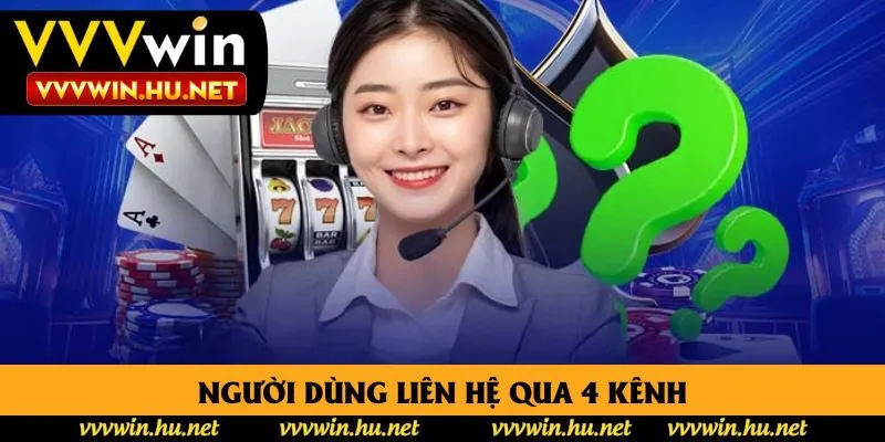 Người dùng liên hệ qua 4 kênh Người dùng liên hệ qua 4 kênh